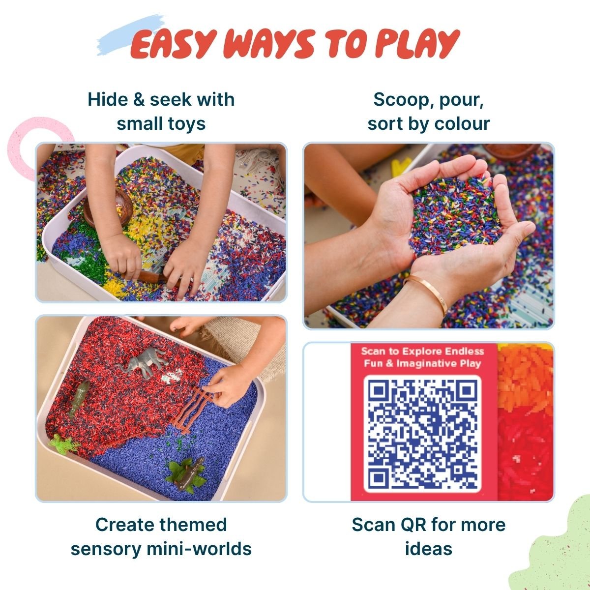 Dabble Sensory Rice Play Kit - DPSR1062