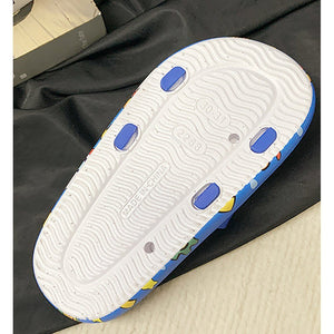 Dark Blue all over Dino theme Slip on Clogs, Summer/Monsoon all season Footwear for Toddlers & Kids - Little Surprise BoxDark Blue all over Dino theme Slip on Clogs, Summer/Monsoon all season Footwear for Toddlers & Kids