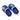 Dark Blue & Light Blue Big Bear Slip on Clogs, Summer/Monsoon/ Beach Footwear for Toddlers and Kids, Unisex - 22 EUR Swim