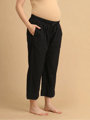 Dark Matter Maternity Lounge Pants - Black Maternity Bottoms