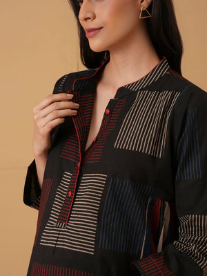 Dark Rhythm Maternity and Nursing Top - S Maternity and Nursing Tops