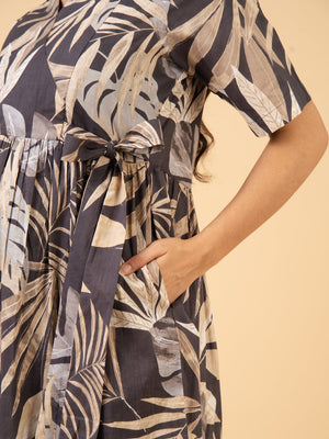 Dark Roast Maternity and Nursing Dress - S Maternity Casual Dress