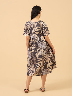 Dark Roast Maternity and Nursing Dress - S Maternity Casual Dress