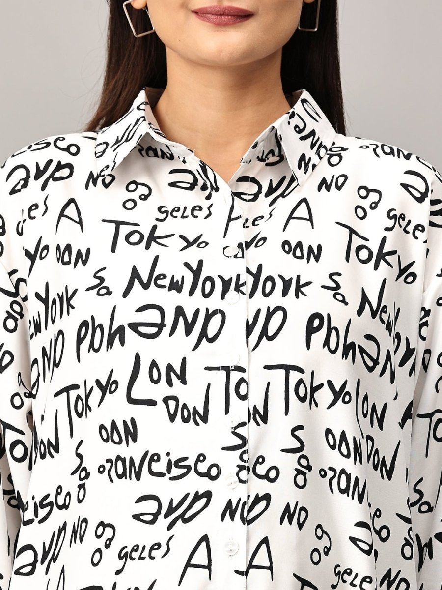 Day In Tokyo Maternity and Nursing OverSized Shirt Dress - MEW-JB-INTKY-S