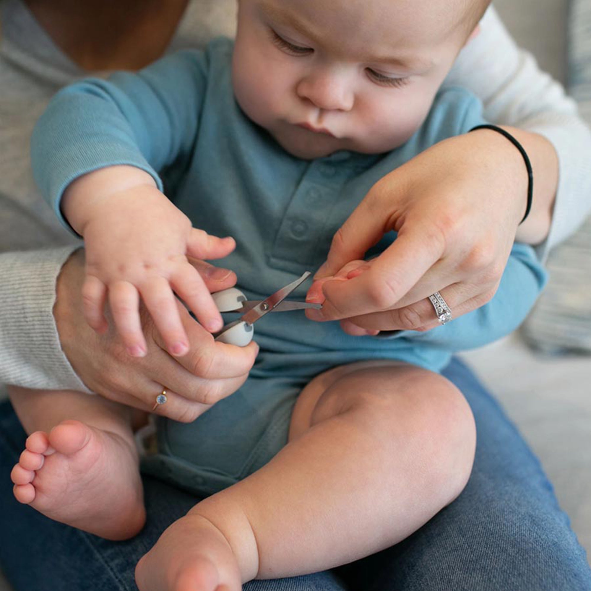 Dr. Brown'S Safe Squeeze Nail Scissors Grey Birth to 24M