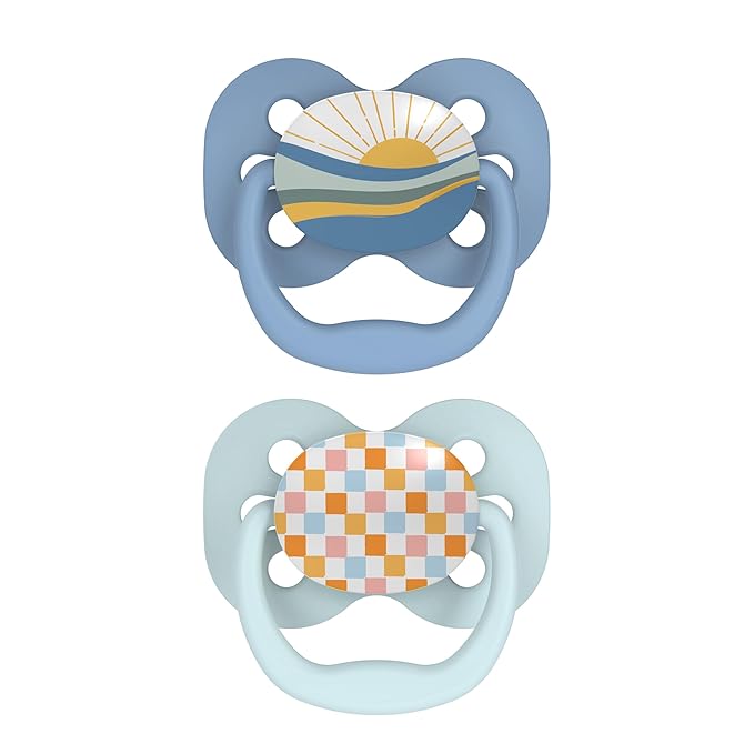 Dr.Brown's Advantage Pacifiers, Stage 1, Pack of 2 - Blue Space