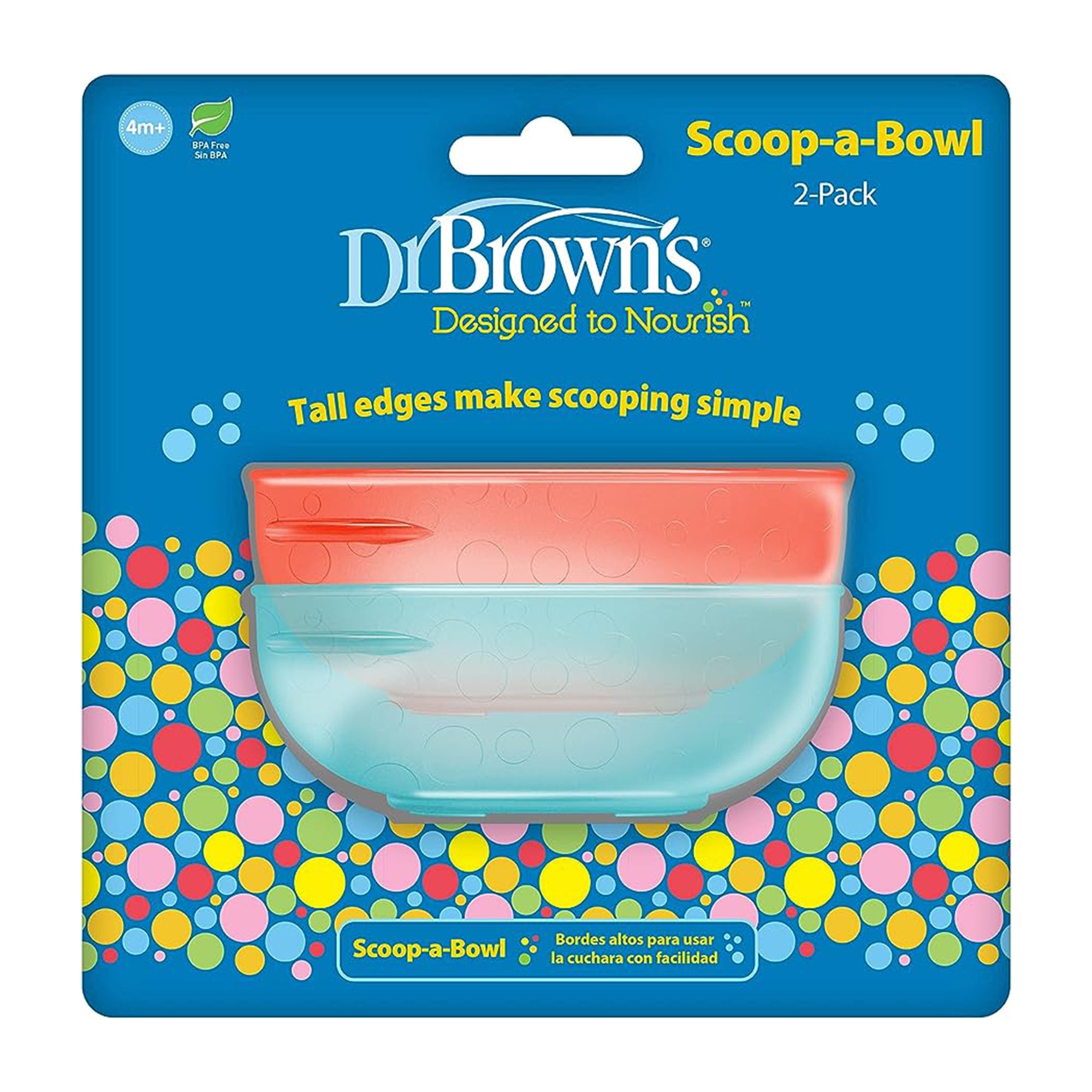 Dr. Brown'S Toddler Tumblers 4-Pack Scoop-Abowl, 2-Pack Multicolor 4M to 48M