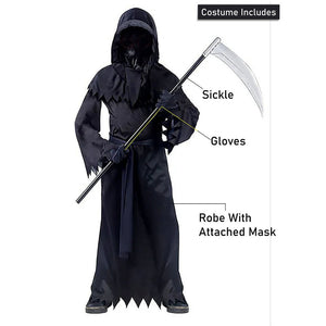 Deathman with Sickle Kids Unisex Halloween Costume - 5 - 6 Years Halloween