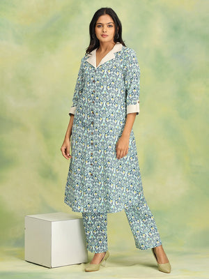 Blue Deep Dive Women's Co Ord Set - Women's Co-ord Set