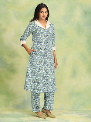 Blue Deep Dive Women's Co Ord Set - Women's Co-ord Set