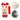 Deer Happy ,Red Lid Christmas themed, stainless steel Coffee/Water Tumbler Bottle, 500ml with free cleaning brush - Back To School