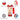 Deer Happy ,Red Lid Christmas themed, stainless steel Coffee/Water Tumbler Bottle, 500ml with free cleaning brush - Back To School