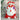 Deer Red & White Knitted Christmas Sack - 