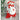 Deer Red & White Knitted Christmas Sack - 