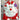 Deer Red & White Knitted Christmas Sack - 
