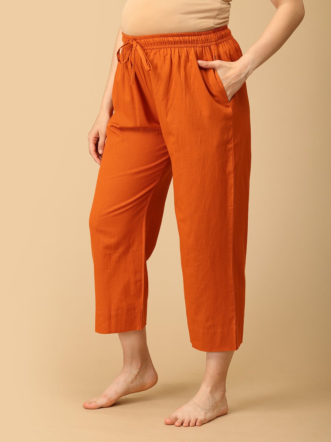 Desert Flame Maternity Lounge Pants - MBS - SK - DSFM - S