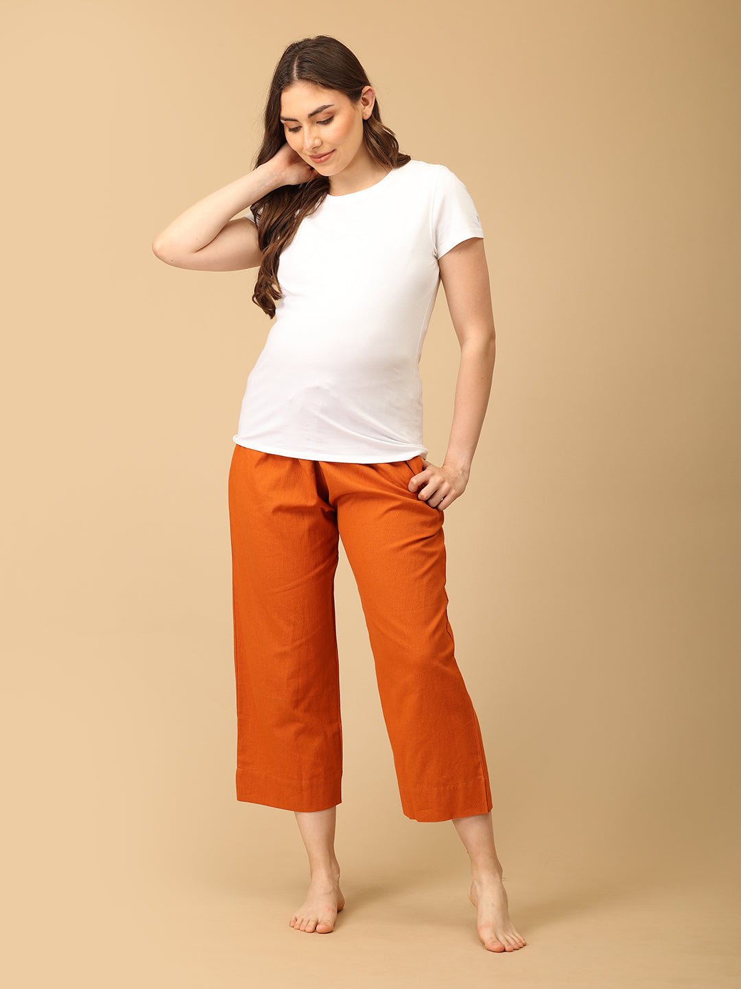 Desert Flame Maternity Lounge Pants - MBS - SK - DSFM - S