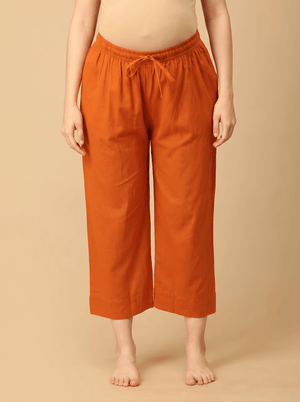 Desert Flame Maternity Lounge Pants - Rust Maternity Bottoms
