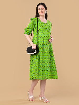 Dewy Drift Maternity And Nursing Dress - S Maternity Casual Dress