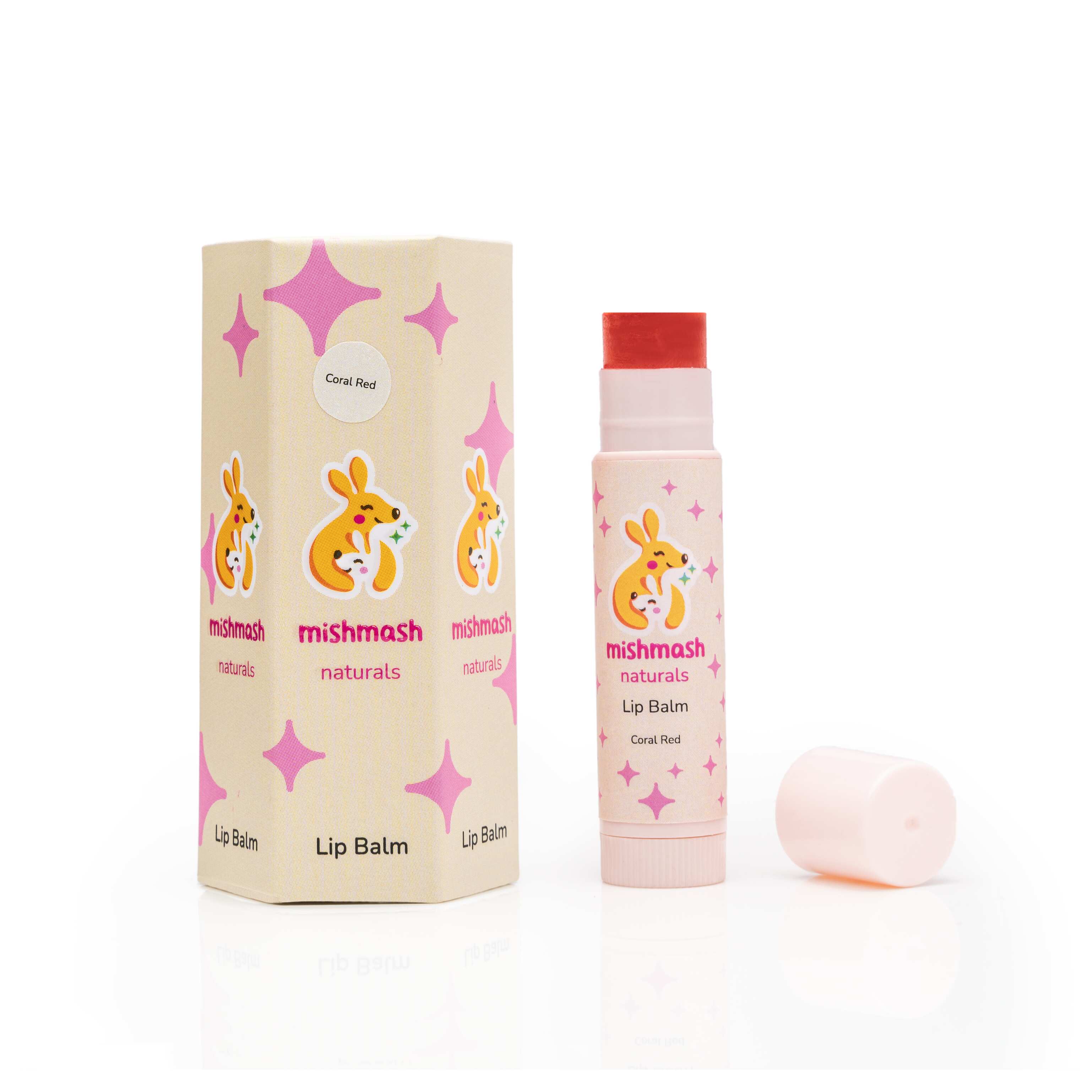 Mishmash Naturals Coral Red Lip Balm