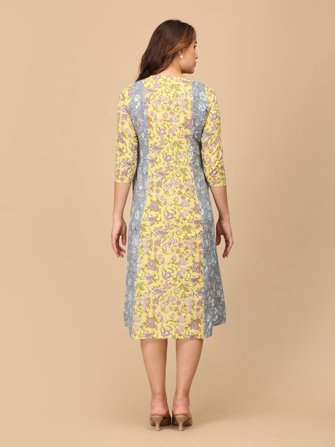 Dhup Chhaya Maternity and Nursing Kurti Dress - MEW - SF - DHPC - S