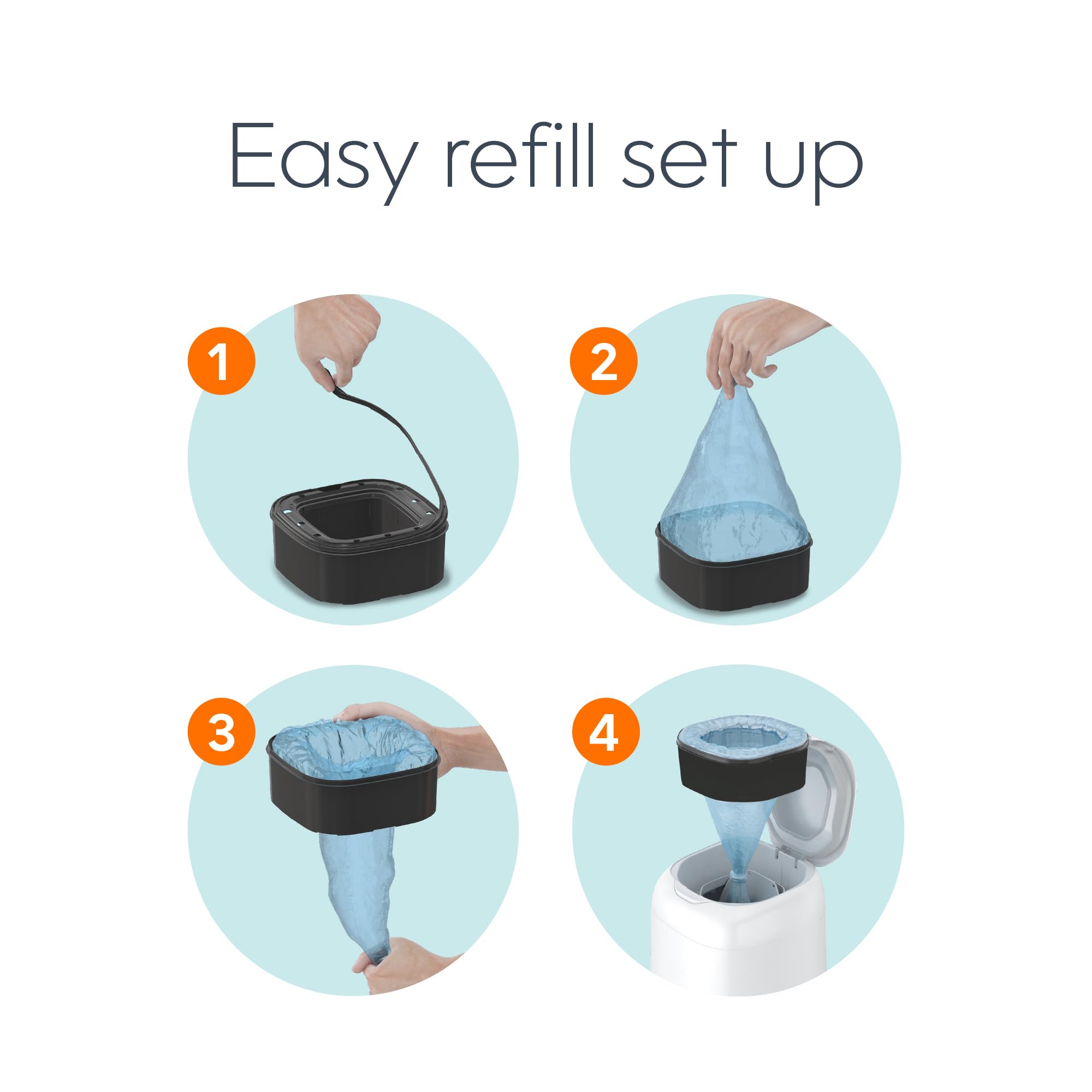 Diaper Genie Diaper Pails Refills Square jumbo refill Green - Diaper Organizers