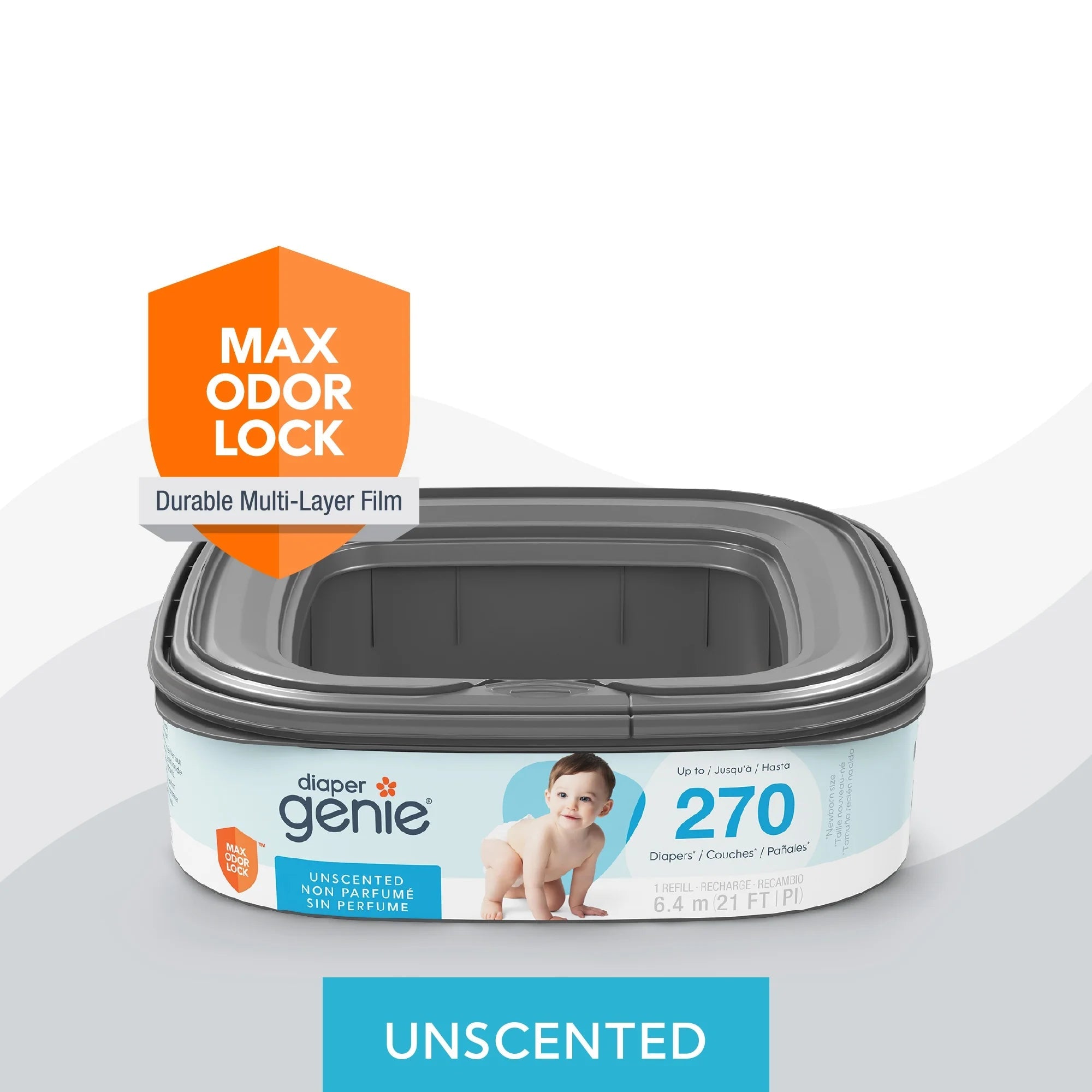 Diaper Genie Diaper Pails Refills Square refill Green - Diaper Organizers