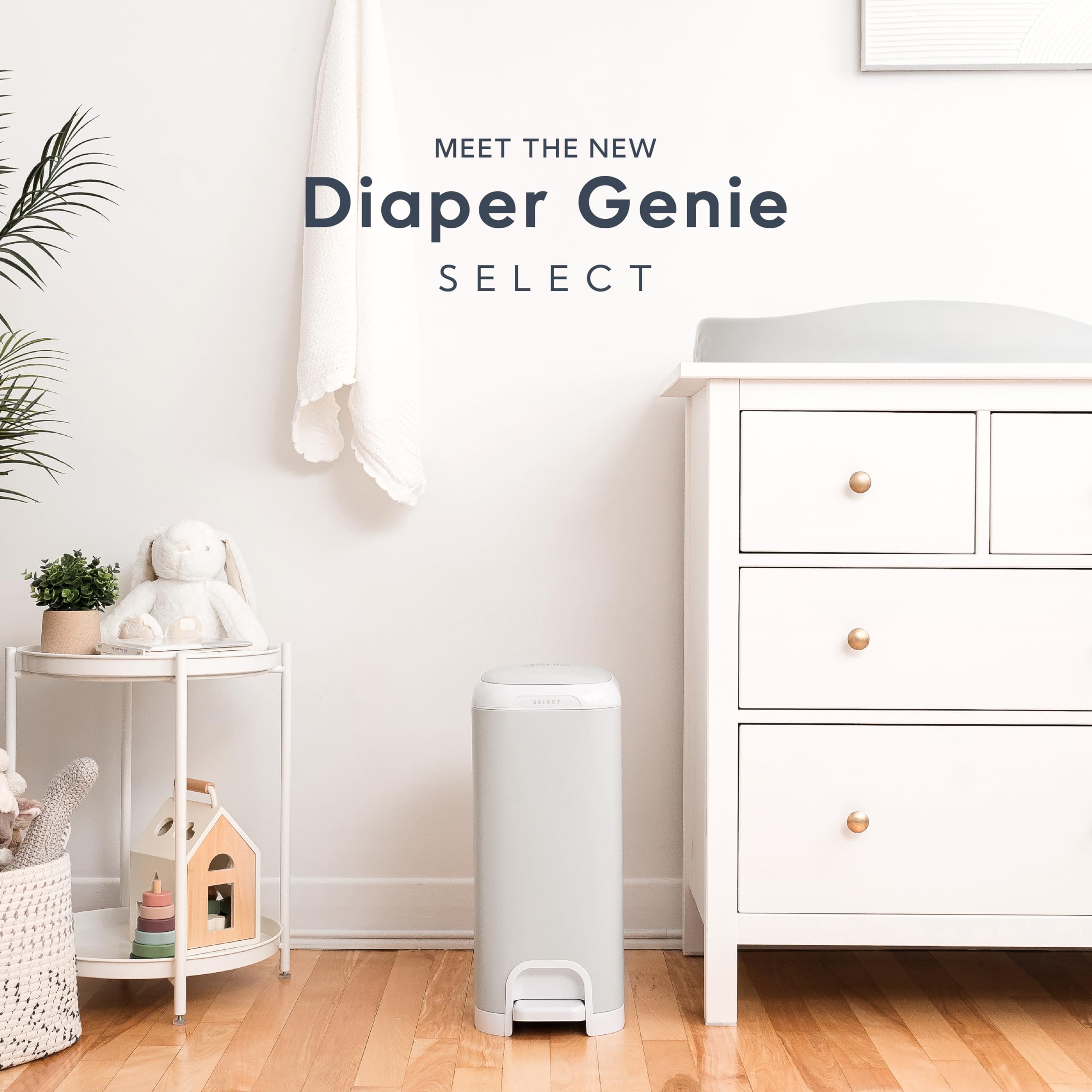 Giaper Diaper Genie Diaper Pails Select - Grey Diaper Organizers