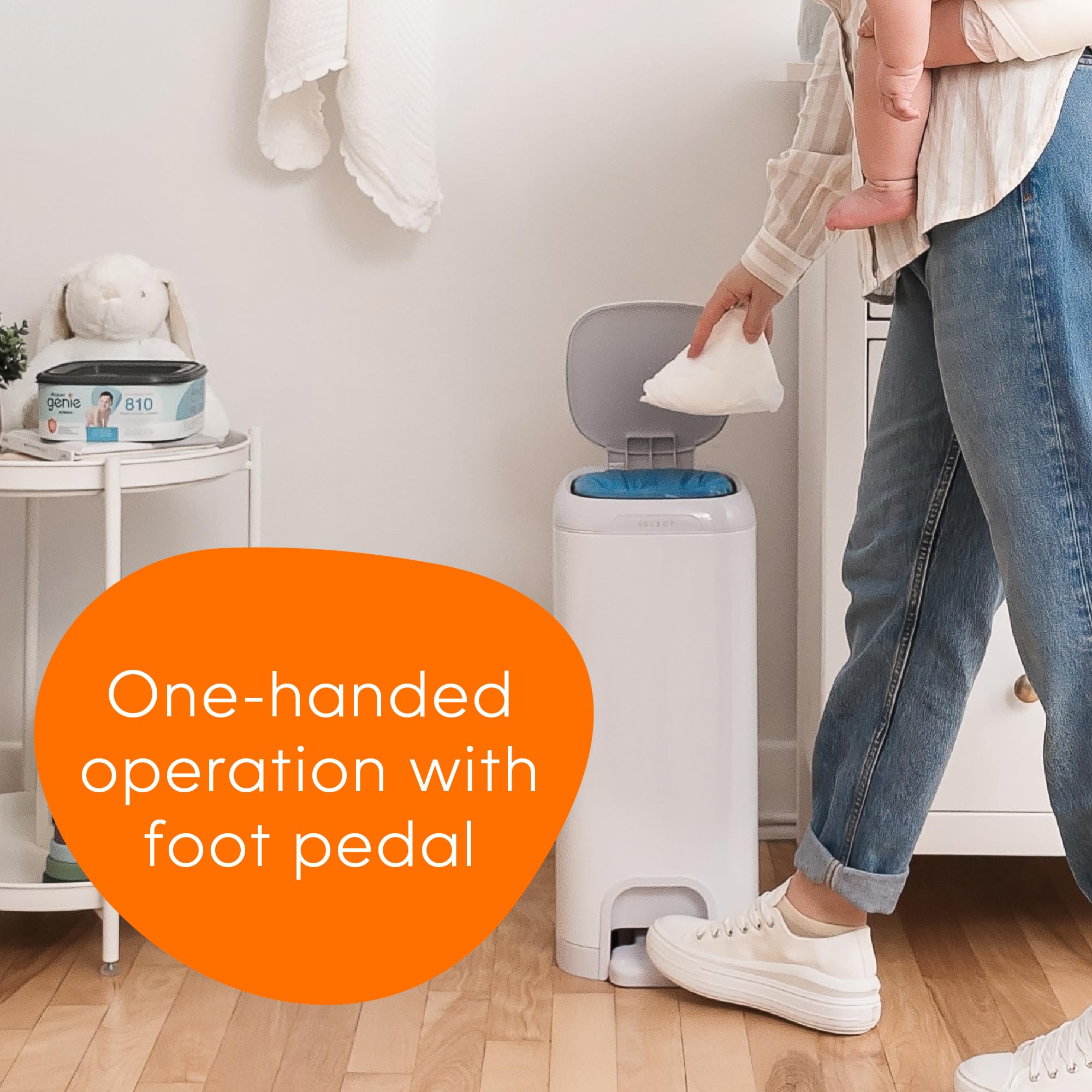 Diaper Genie Diaper Pails Select - White Diaper Organizers