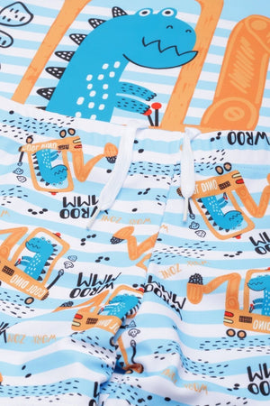 Digger Dino Boys T-shirt And Short Swim Set - KSW-SG-DNDG-3-4