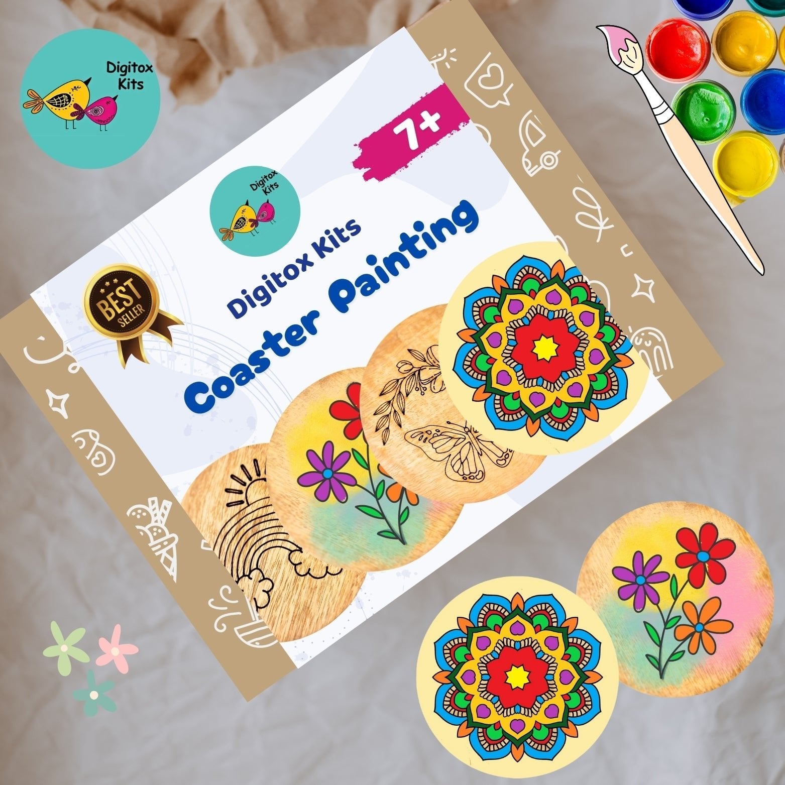 Digitox Kits DIY Coaster Painting Kit - DIGI106