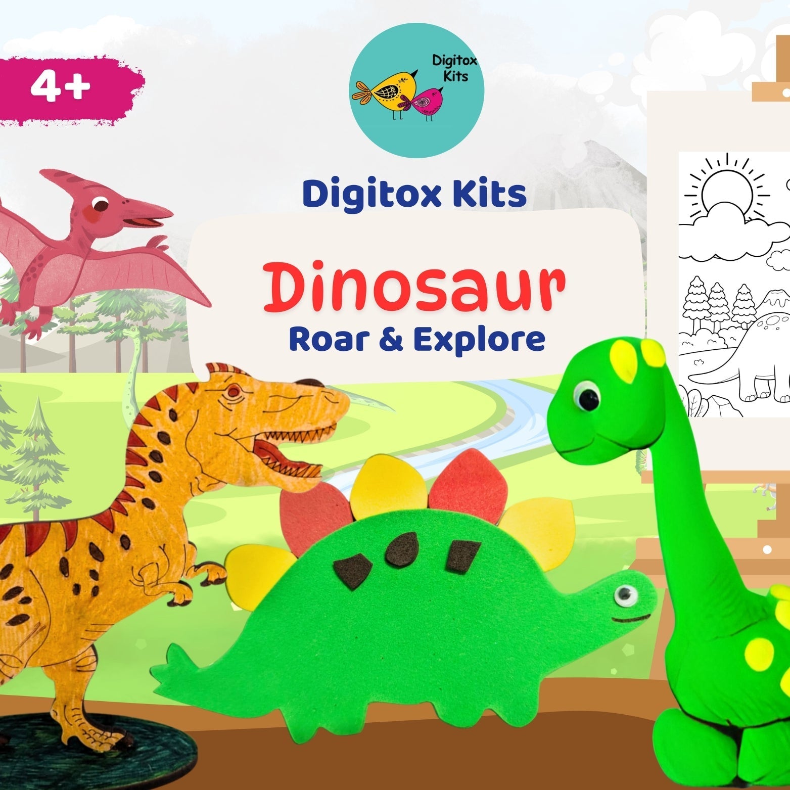 Digitox Kits DIY Dinosaur Craft Kit - DIGI105