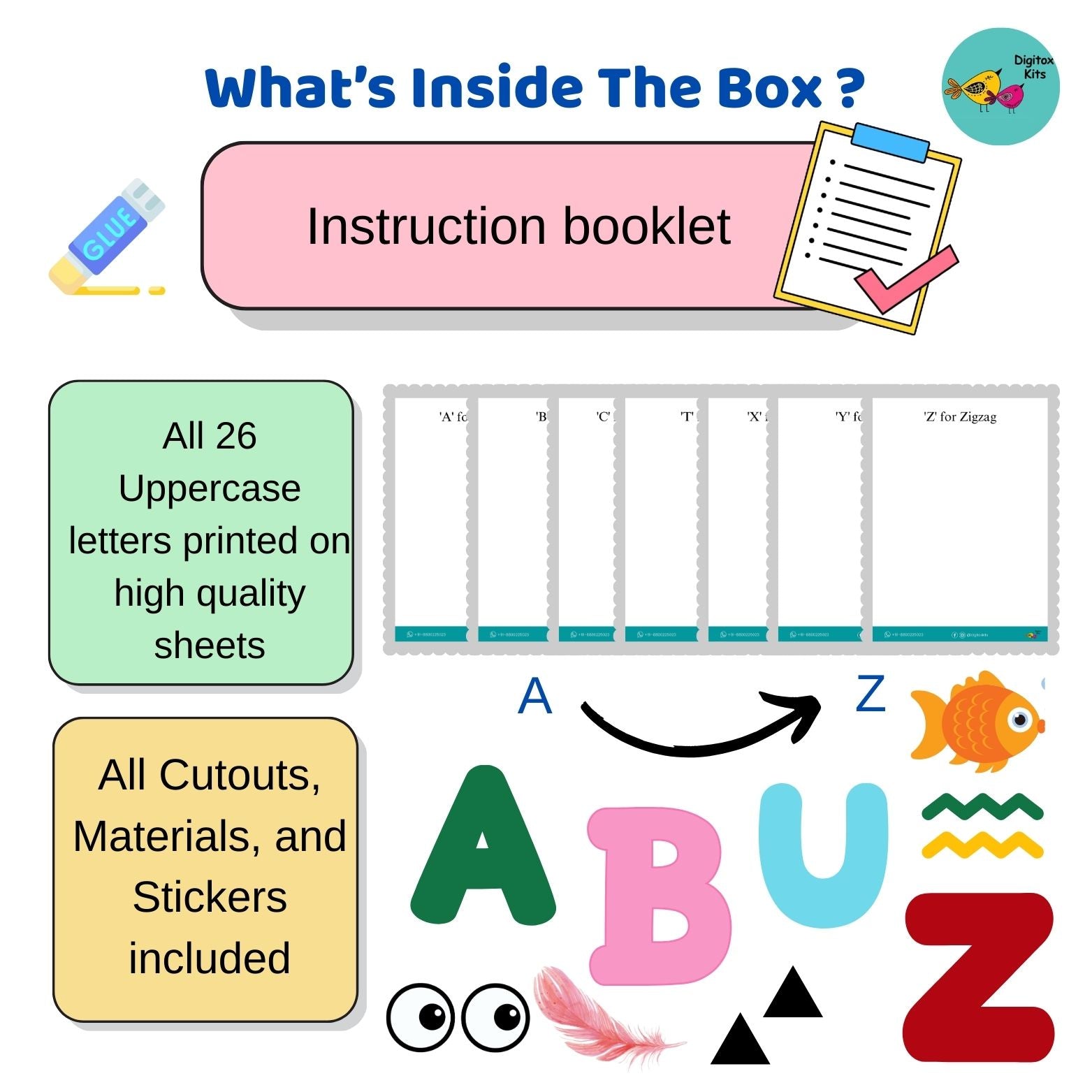 Digitox Kits Fun with Alphabets DIY Activity Kit - DIGI100