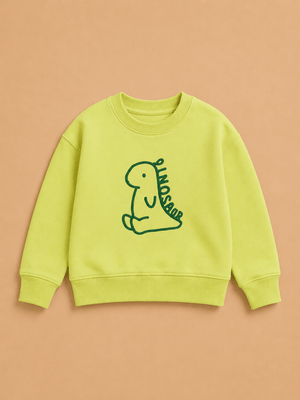 Dino Buddy Kids Sweatshirt - 1-2 Years Kids Winter Sweatshirts