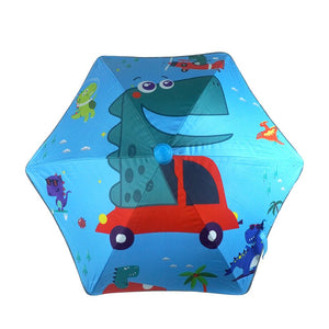 Dino Car Drive Canopy Umbrella for Kids, 5 yrs - 8yrs - Monsoon Wear