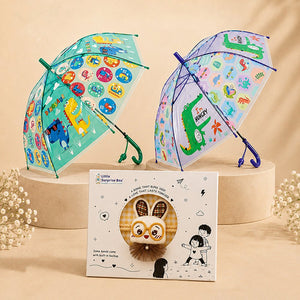 Dino & Crocodile Umbrella with free Rakhi Combo - Rakhi Combo