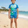 Dino Dive Boys Swimsuit - 1 - 2 Years Kids Swimwear