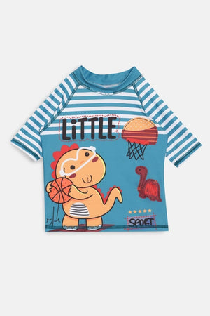 Dino Dribble Boys T-shirt And Short Swim Set - KSW-SG-DNDB-3-4