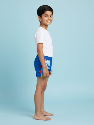 Dino Drive 'N' Dive Boys Swim Shorts With Cap Set - 2 - 3 Years Kids Swimwear