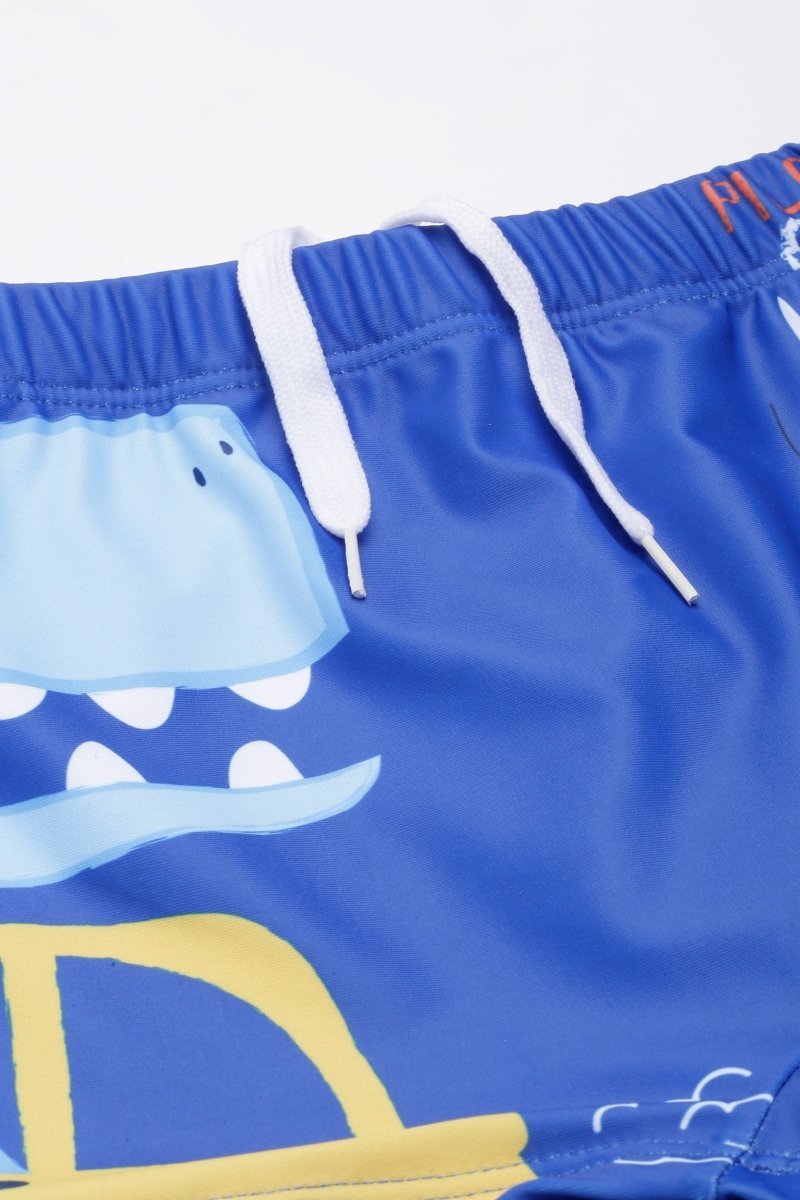 Dino Drive 'N' Dive Boys Swim Shorts With Cap Set - KSW-SG-DNDI-2-3