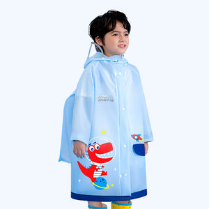 Dino Hit Space Raincoat for Kids - 3 - 4 Years Monsoon Wear