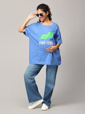Dino Mumma and Baby Twinning- Set of 1 T-shirt and 1 Onesie - Twinning Combo