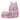Dino park 3 pcs Matching Backpack with Lunch Bag & Stationery Pouch, Pink - Back To School