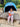 Dino theme, Helmet Shape Kids Umbrella , 4 - 8 yrs, Light Blue. - Monsoon Wear