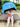 Dino theme, Helmet Shape Kids Umbrella , 4 - 8 yrs, Light Blue. - Monsoon Wear