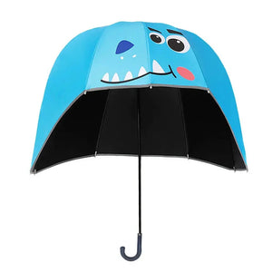 Dino theme, Helmet Shape Kids Umbrella , 4 - 8 yrs, Light Blue. - Monsoon Wear
