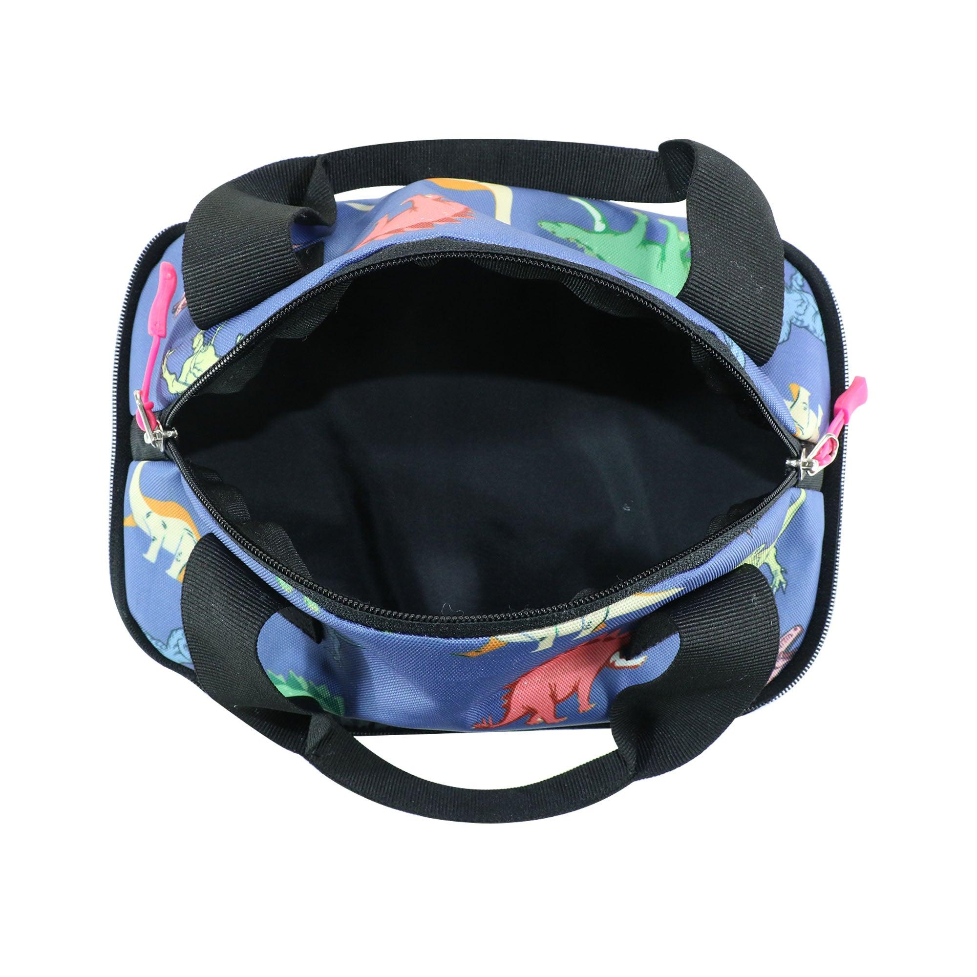 Smily Kiddos Double Decker Lunch Bag Dino Theme - Blue