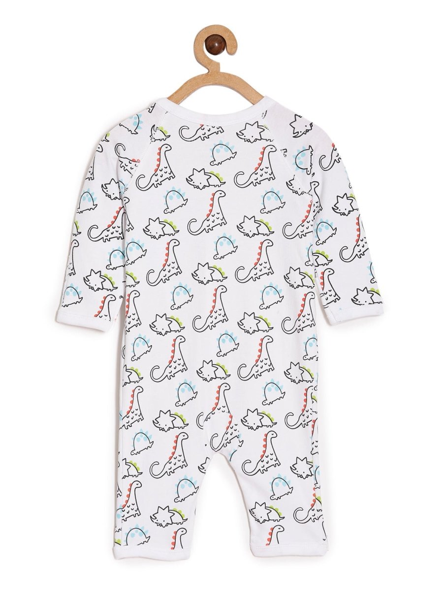 Dinos On The Round Infant Romper (Jabla Style) - ROM-SS-DSOR-PM