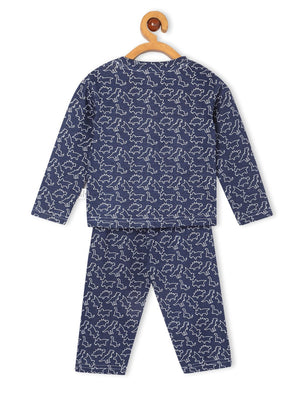 Dinos Rule Matching Pajama Set For Mom And Baby- Combo of 2 - Twinning Combo