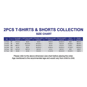 Dinosaur Cross Sling Print2 Pcs Shorts Set For Toddlers And Kids - 3 - 4 Years Kids Clothing